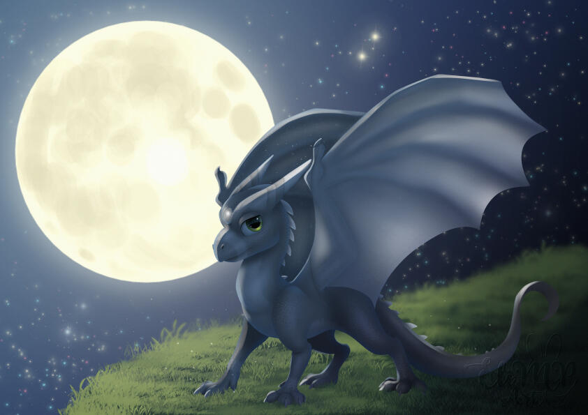 character design·moon dragon