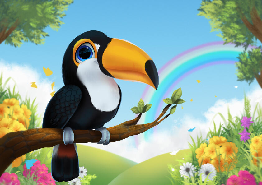 illustration·toucan