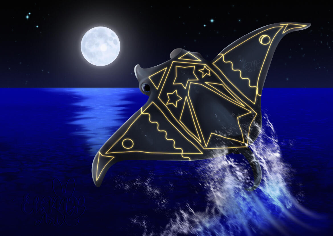 oceanic giant manta ray